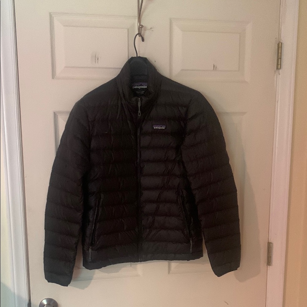 Patagonia Black Puffer Jacket Lightweight Quilted Design